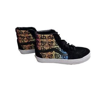 VANS HI Off the Wall High Top Shoes.  Unisex Men's 6 Women's 7.5 rainbow